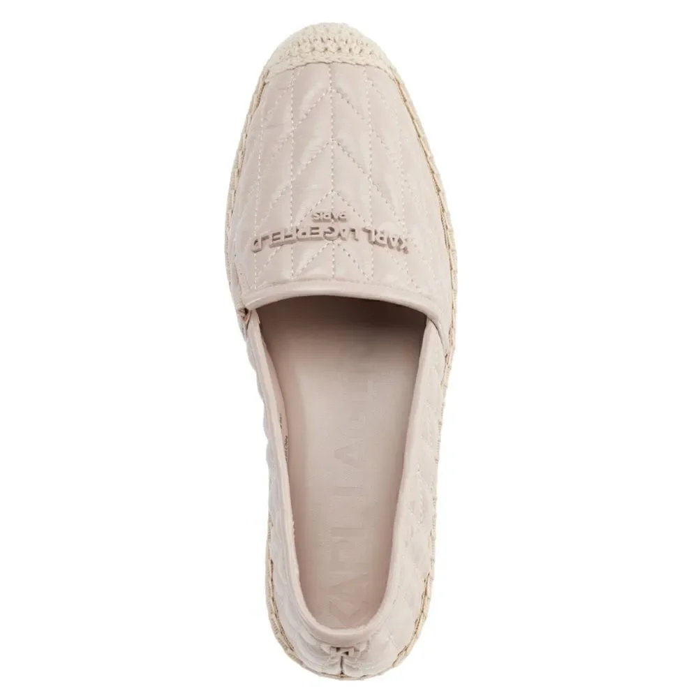 KARL LAGERFELD PARIS Women's Desta Slip-On Espadrille Platform Flats in Size 9.5